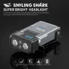Hat clip headlight 2025 new style strong light super bright charging head mounted small induction light for fishing special long battery life
