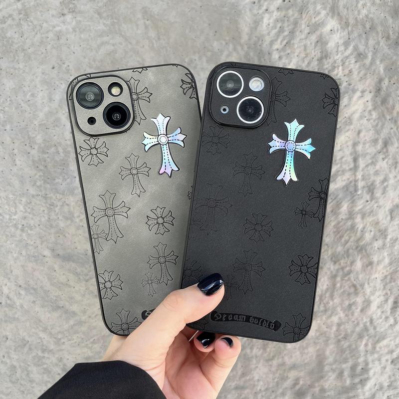 Suitable for iPhone 16, 15, 14, 13, 12, 11 high-end gradient cross leather phone cases, iPhone 16 Pro Max cross shock resistant male and female phone cases 0