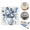 (US Only)Paint By Numbers Kit On Canvas DIY Oil Art Vase Picture Home Decor40x40cm