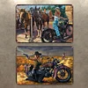 2pcs - Beauty Motorcycle - Vintage Metal Signs(8*12Inch/12*16Inch) - Vehicle