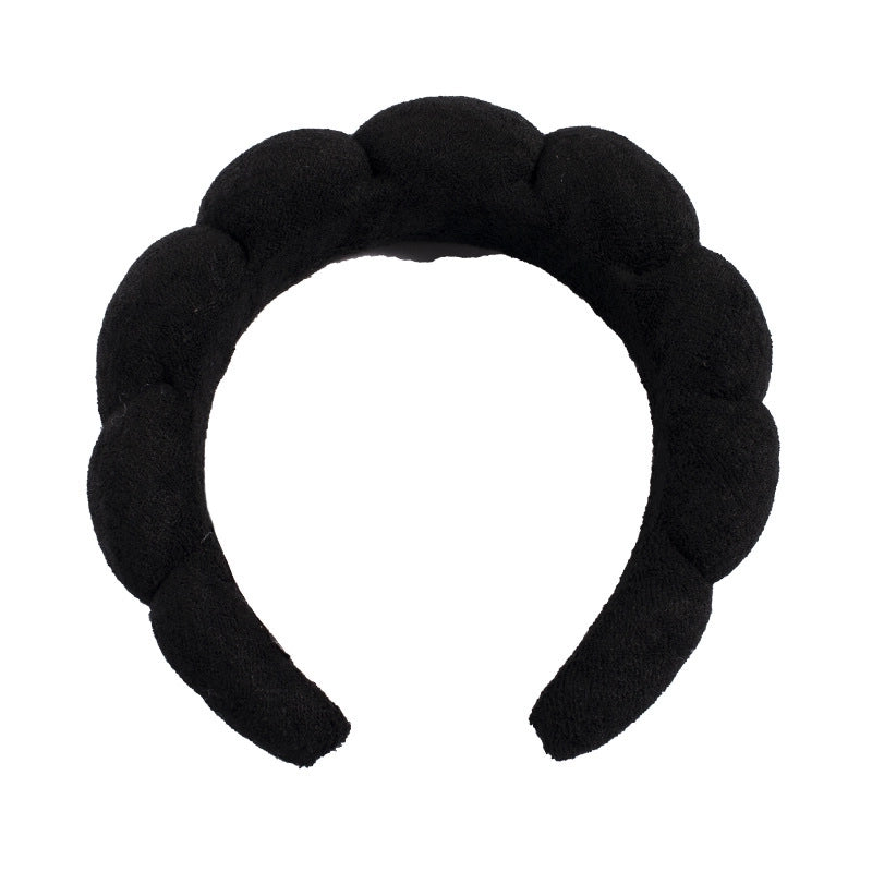 Minimalist Women’s Color Block Towel Velvet Spa Headband