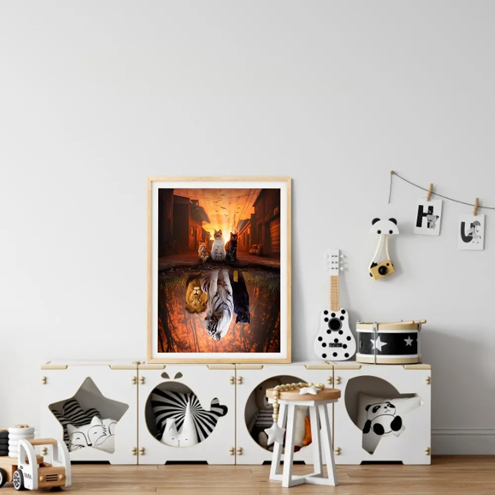 11ct Stamped Cross Stitch - Cats(50*40cm)