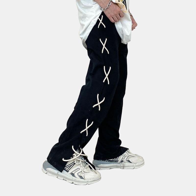 Drawstring Wide Leg Pants
