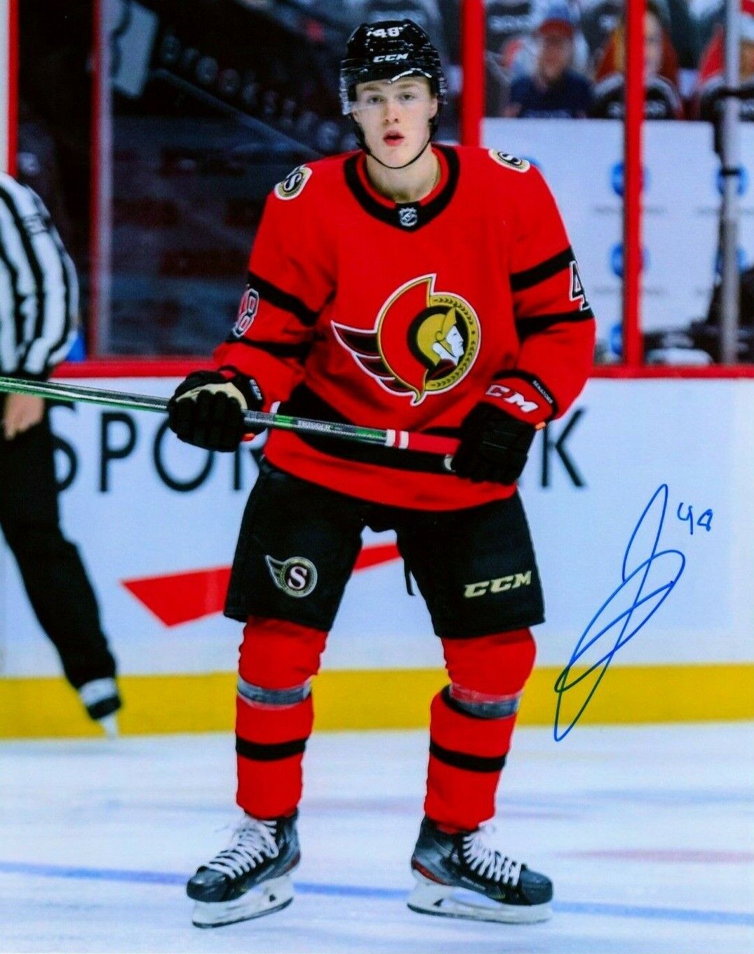 JACOB BERNARD-DOCKER autographed SIGNED OTTAWA SENATORS 8X10 Photo Poster painting