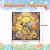 DIY Stained Glass Bee Diamond Painting Sticker