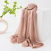 Plain Colors 100% Wool Soft Cashmere Shawl Scarf