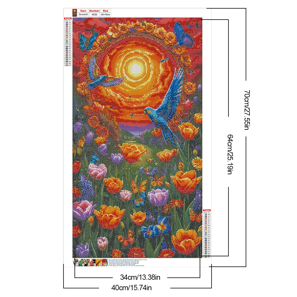 Diamond Painting - Full Round Drill - Bird(Canvas|40*70cm)