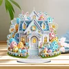 (US Only)Acrylic Special Shape Easter Egg House Diamond Painting Desktop Decors