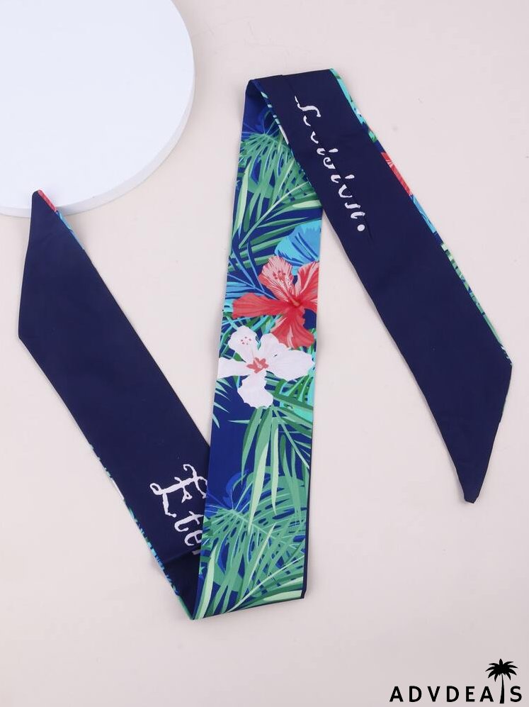 Flower Print Hair Band