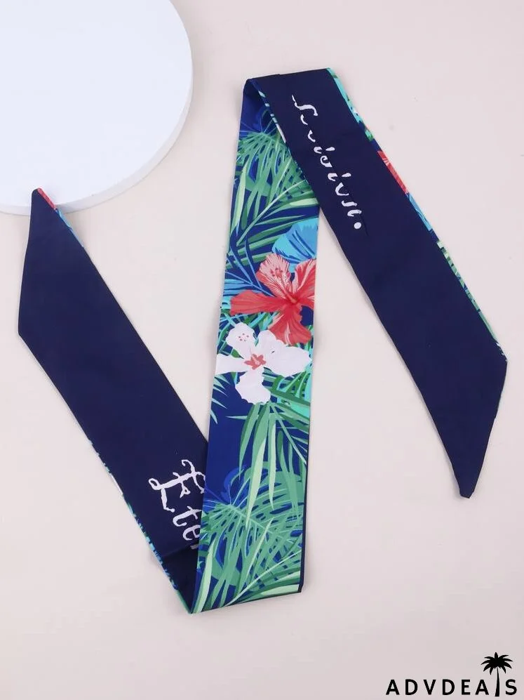 Flower Print Hair Band