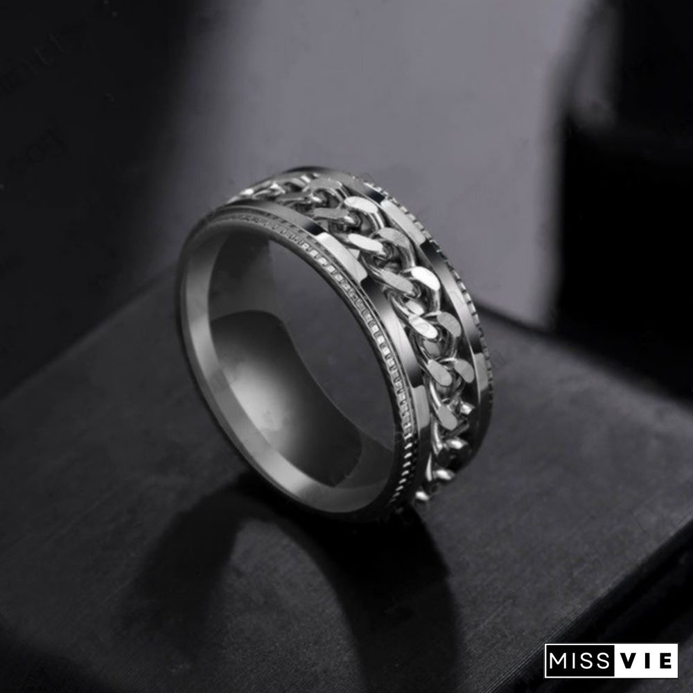 Men rings  Titanium steel rings for men  Stainless steel rings for women  Fashion rings  Rotatable rings