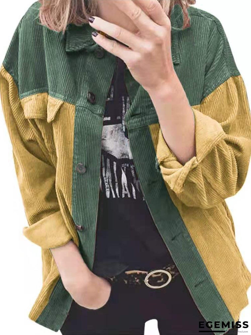 Buttoned Casual Outerwear | EGEMISS