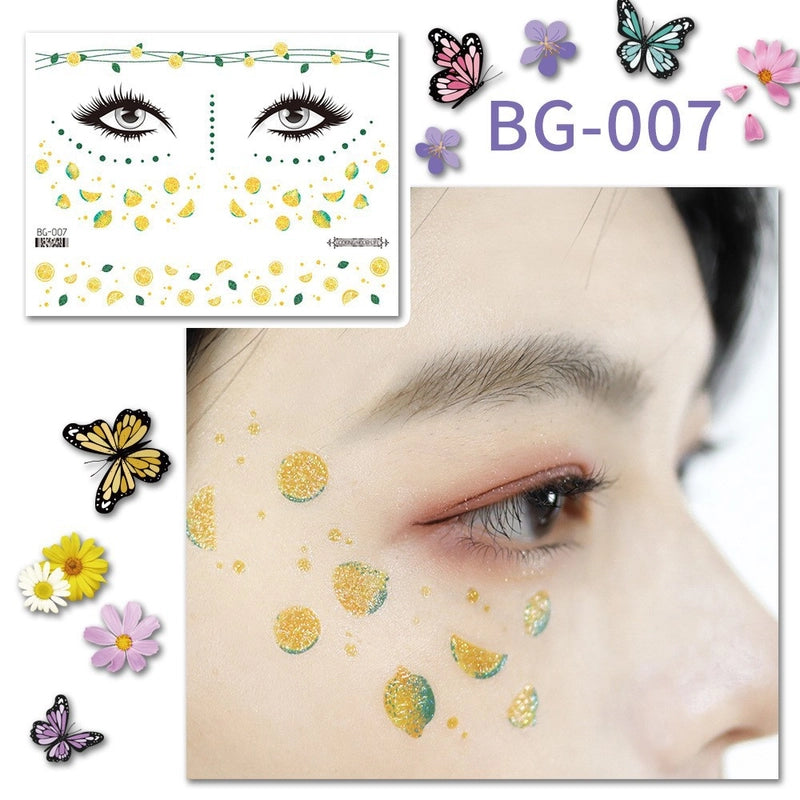Lady Butterfly Pet Tattoos & Body Art 1 Piece