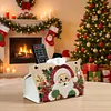 Warm Santa DIY Pearl Diamond Painting PU Cover Tissue Holder Kit Pearl Art Painting Decoration for Home & Gifts