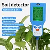 6 in 1 Soil Tester Fertility/Temp/Moisture/Sunlight/Humidity/PH Meter for Garden