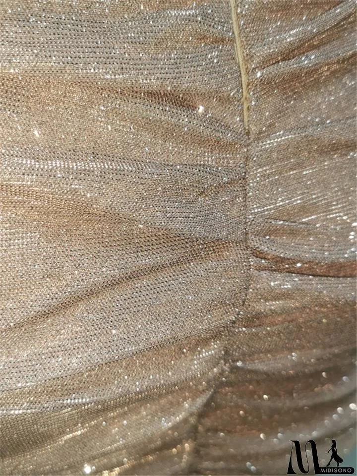 MidiSono - Stylish Casual Shiny Design Sexy Slim Mini Slip Dress