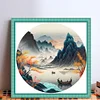 Misty Mountain Bead Embroidery Kit Pre-Printed Bead Cross stitch tapestrymarket
