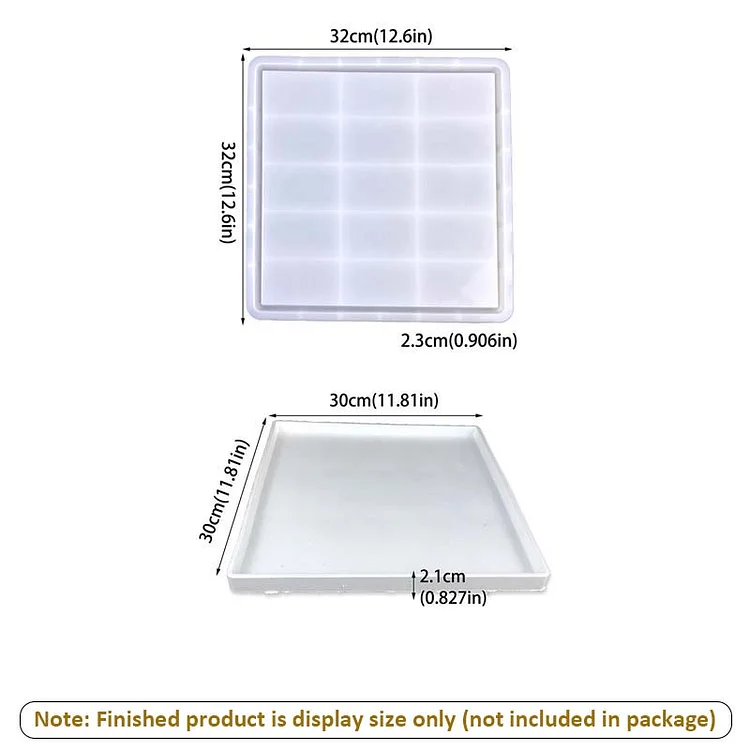 Large Size Simple Household Tray Resin Molds Series CrazyMold