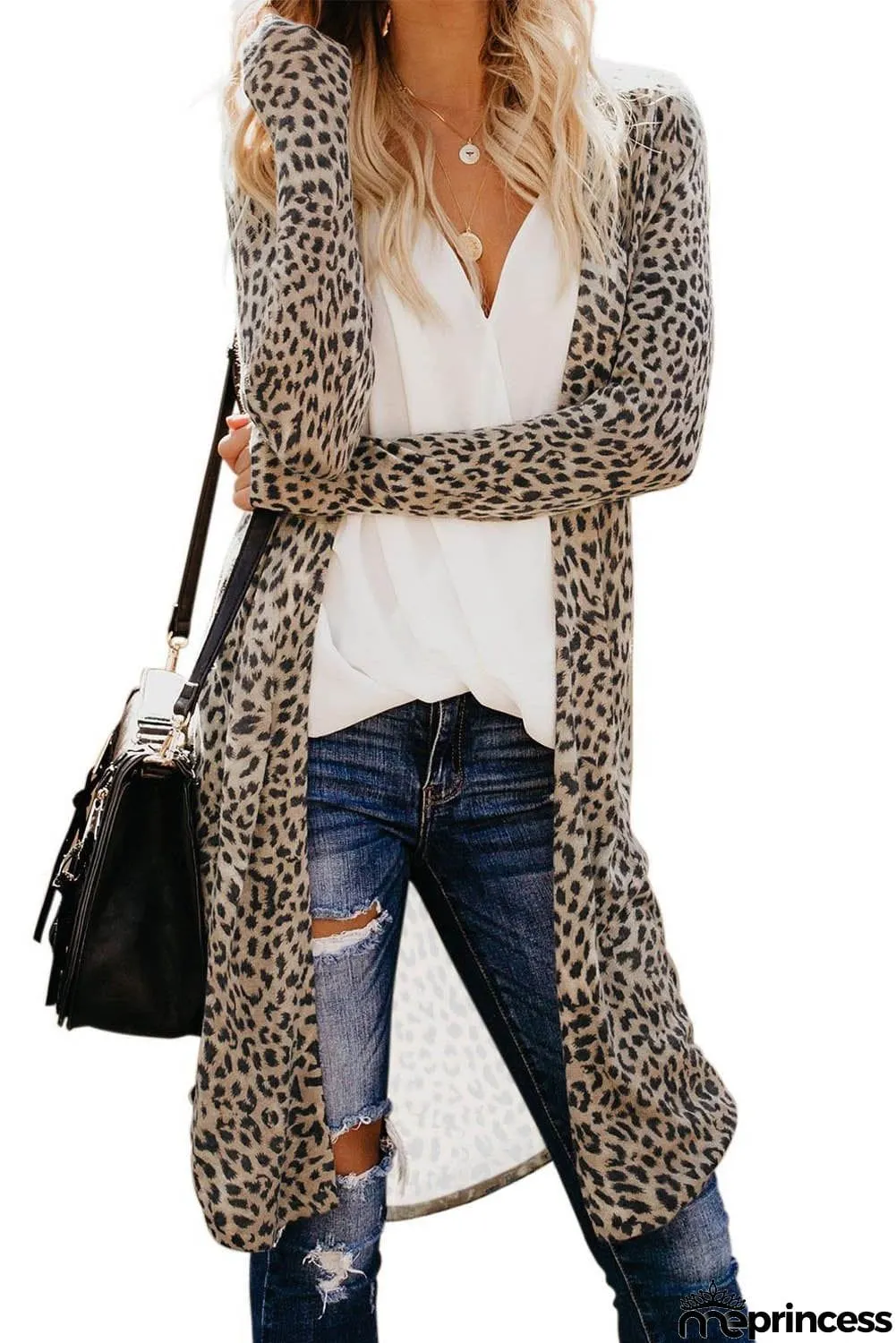 Print Long Cardigan