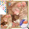 uk.everydayedeals (Limited Stock)Diamond Painting - Round AB Drills - Literary Retro Girl(45*55cm)