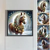 Multistyle Cheval De No&euml;l - Peinture Diamant Ronde - 40 X 40 CM
