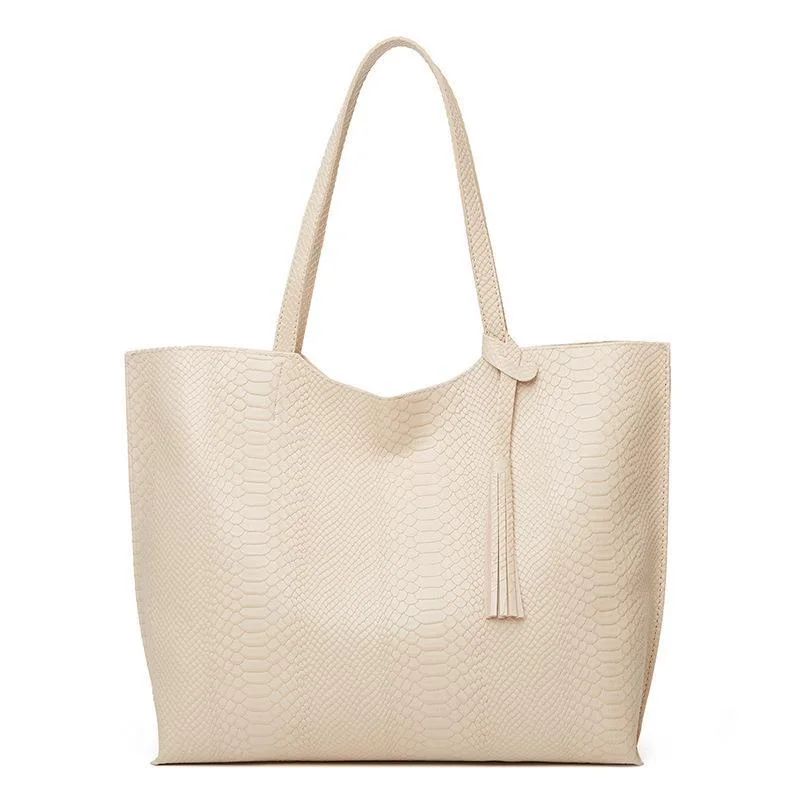 Fashion Snake Print Tote Bag