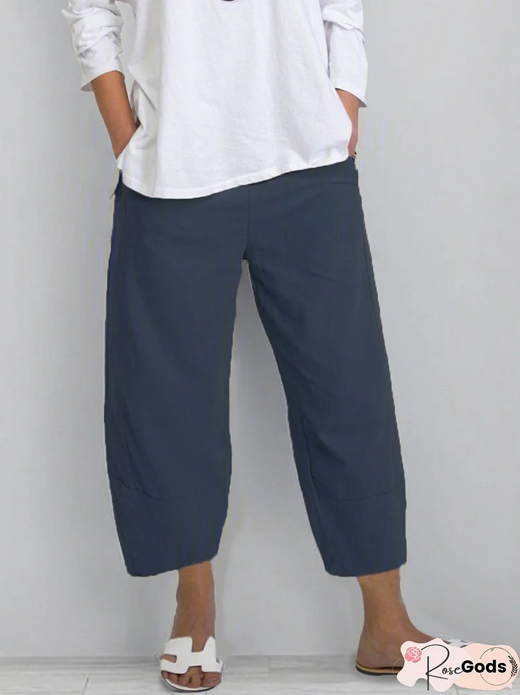 Women Cotton Pants Summer Casual Pants