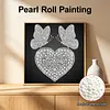 DIY Pearl Painting Butterfly Heart for Home Wall Decor(25x25cm)