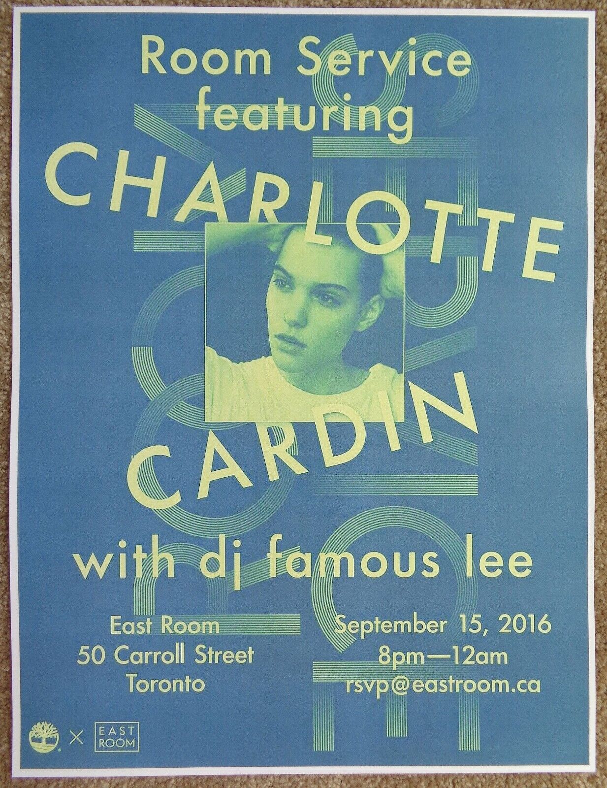 CHARLOTTE CARDIN 2016 Gig POSTER Toronto Canada Concert