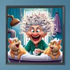 Diamond Painting -5D Full Round Drill Grandma(40x40cm)