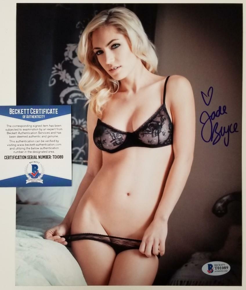 Jade Bryce signed 8x10 Photo Poster painting #2 Actress Model autograph ~ Beckett BAS COA