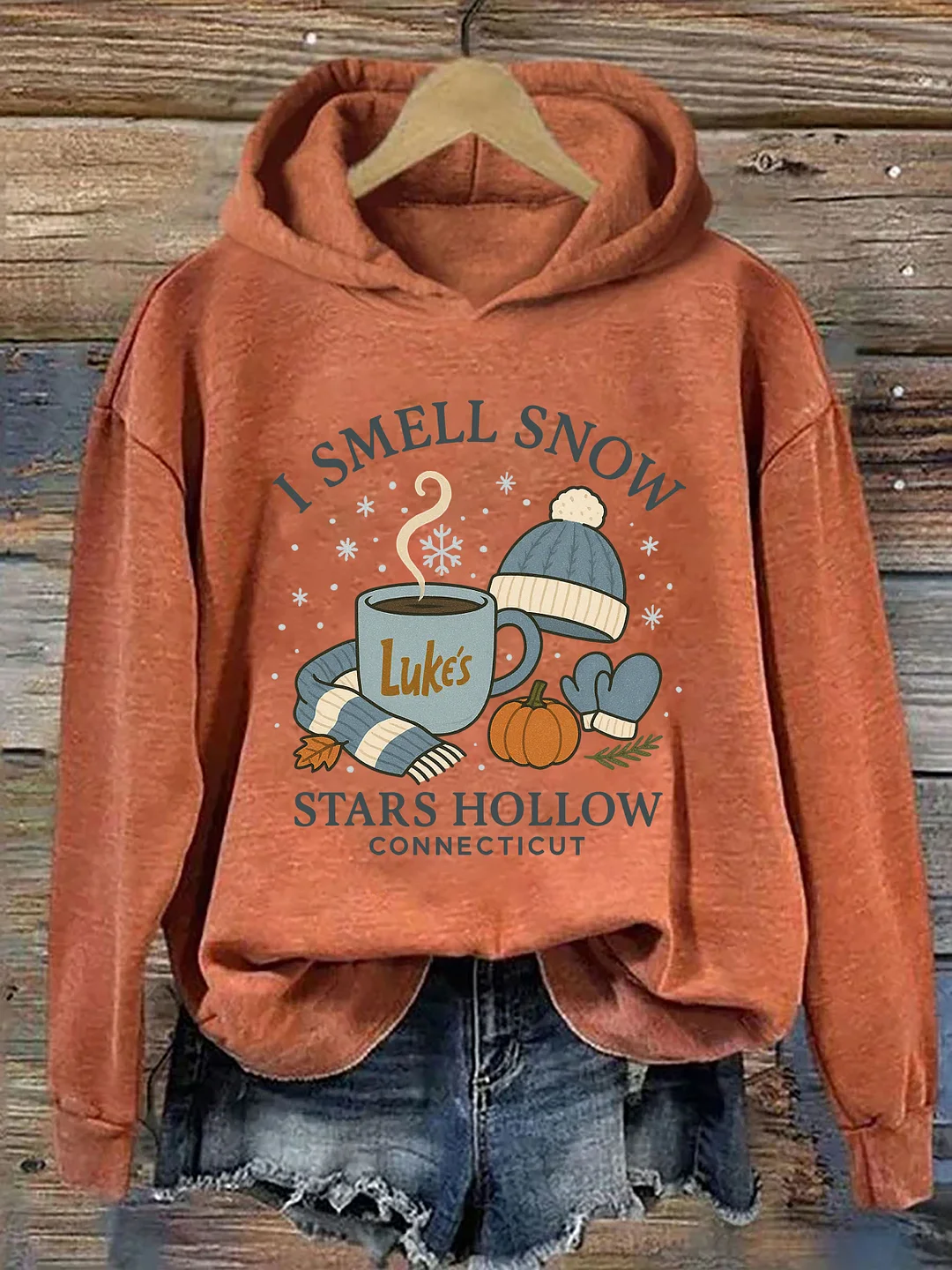 I Smell Snow Stars Hollow Hoodie