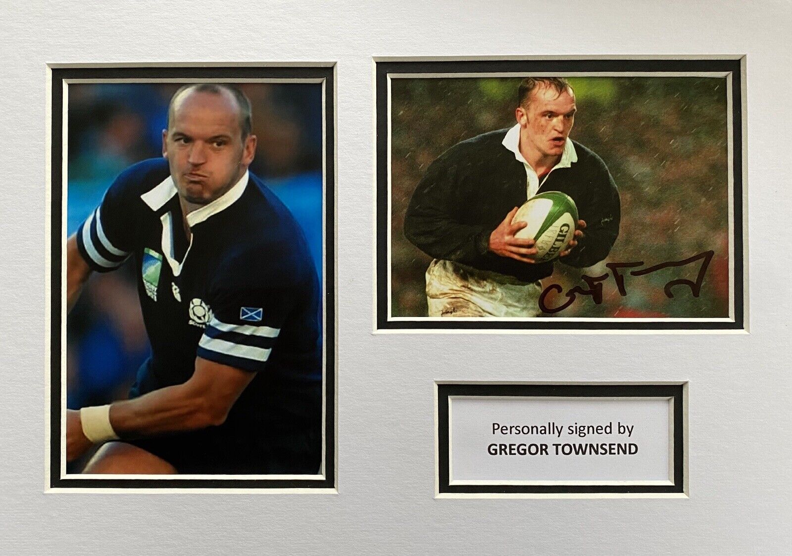Gregor Townsend Genuine Signed Photo Poster painting In A4 Scotland Mount Display 2
