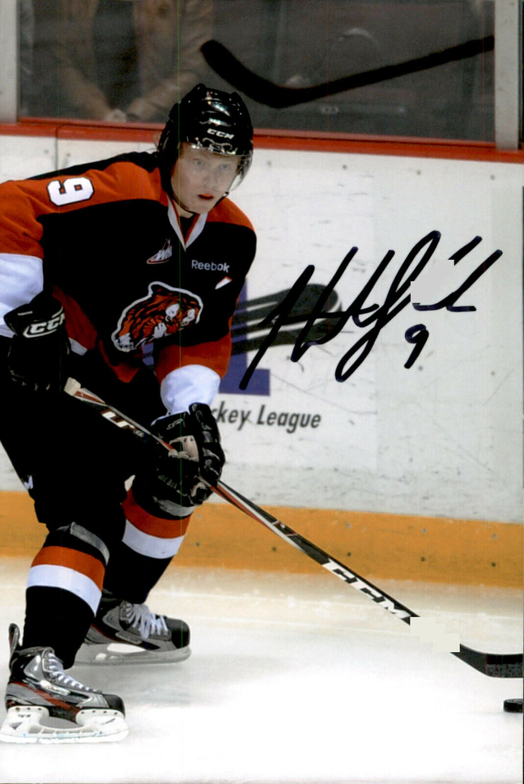 Hunter Shinkaruk SIGNED 4x6 Photo Poster painting MEDICINE HAT TIGERS / MONTREAL CANADIENS #5