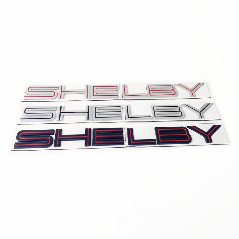 1pcs SHELBY Rear Emblem Badge Sticker for COBRA Mustang GT350 GT500 voiturehub dxncar