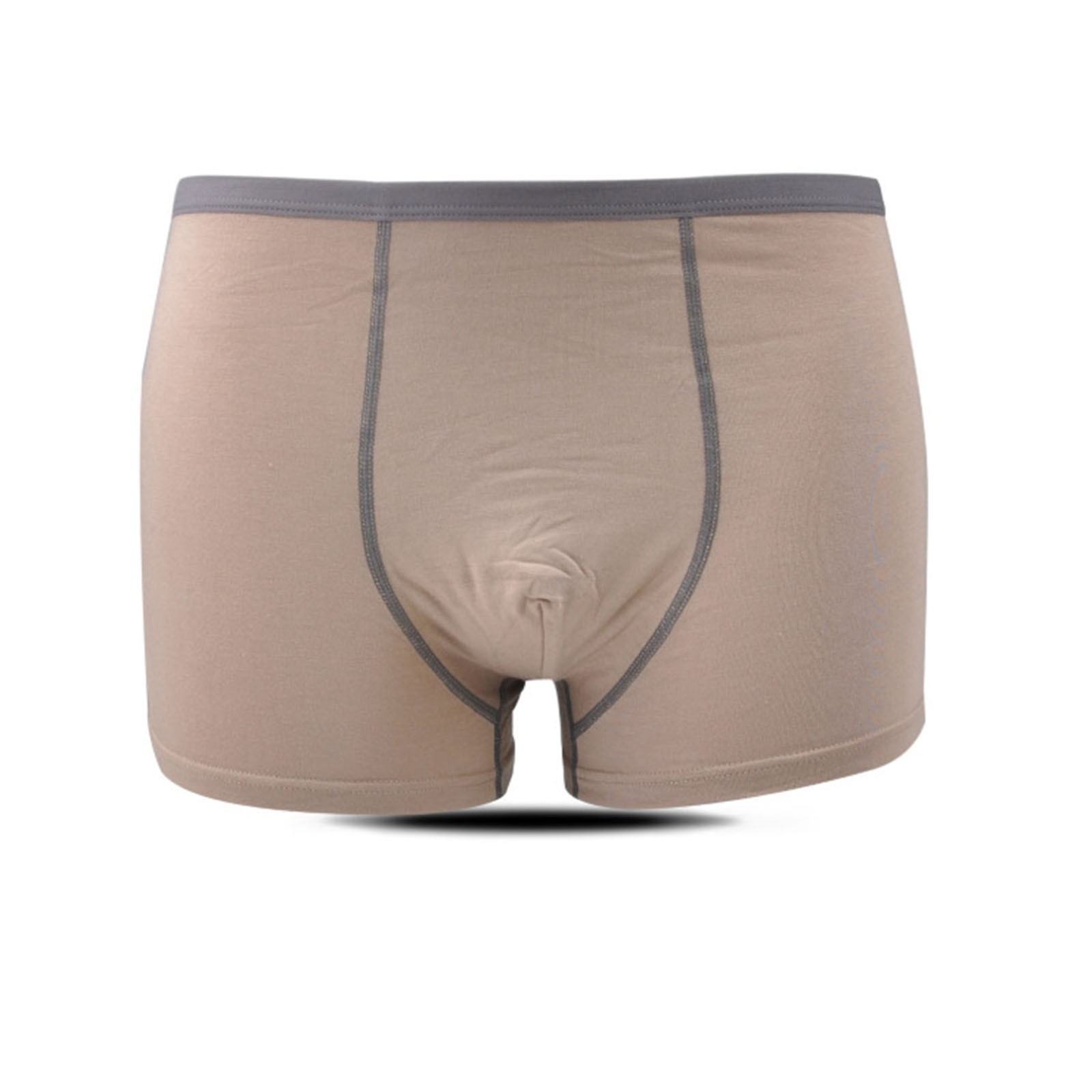 Stolskolb Men'S Seamless Underwear Trunks Pack Support Pouch Mid Waist Soft Breathable Modal Underwear Everyday Sleep Boxer Briefs