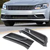 Pair Set Passat Lower Grille Without Fog Light Holes Front Bumper Fog Lamp Light Grille Cover Replacement Parts for Volkswagen B8 US Version 2016 2017 2018