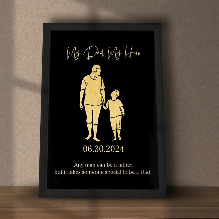 Custom Text and Photo Foil Print Gift