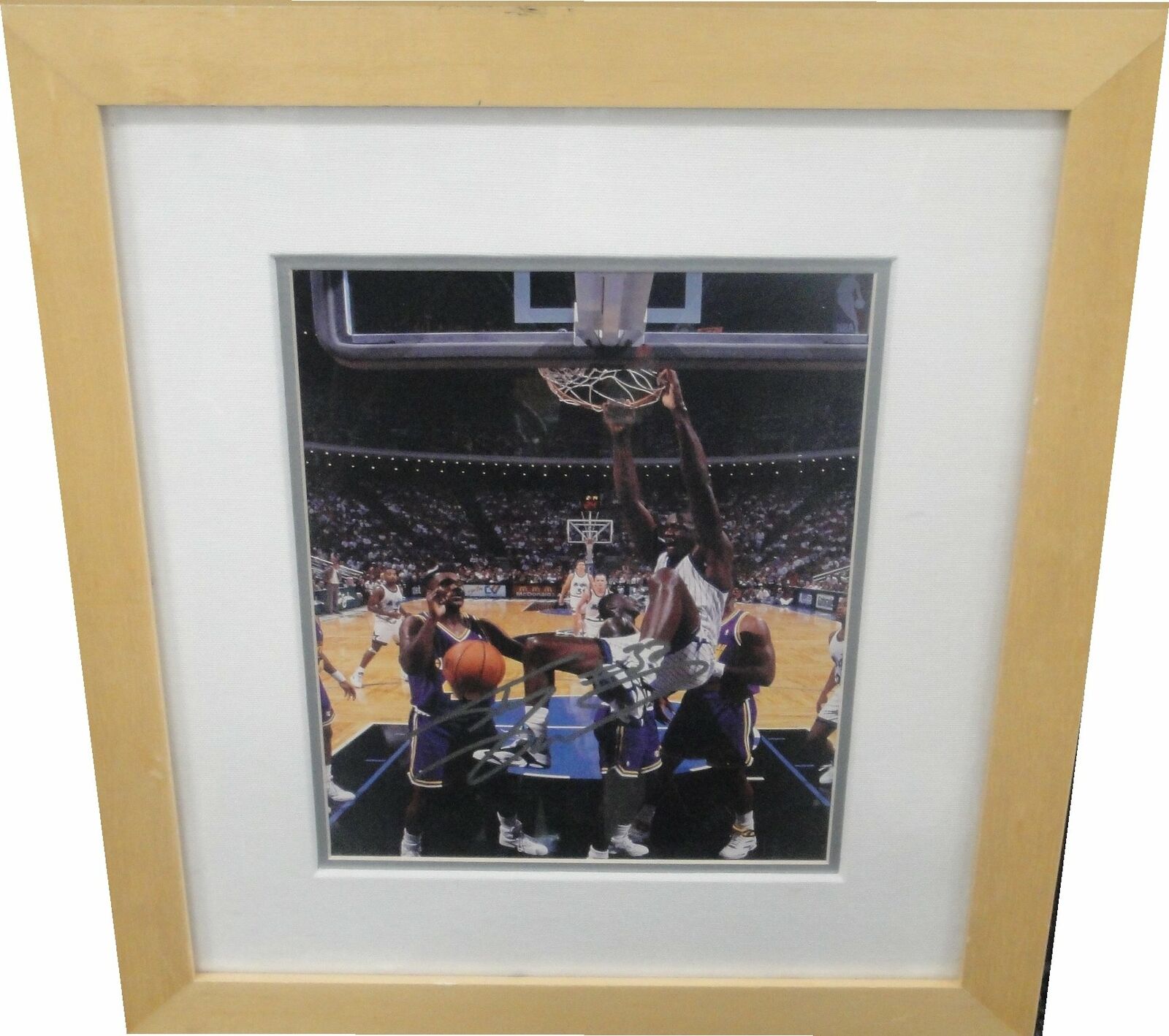 Shaquille O'Neal Signed Autographed 8x10 Framed Photo Poster painting Orlando Magic Scoreboard