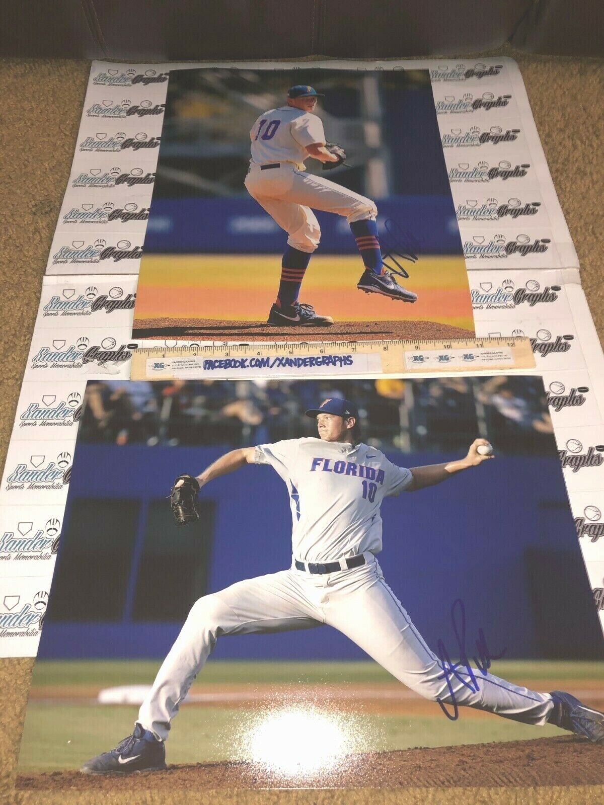 AJ PUK OAKLAND A'S SIGNED AUTOGRAPHED 11X14 BASEBALL Photo Poster paintingGRAPH Photo Poster painting GATORS LOT