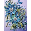 Fleur plume peinture-partielle spécial diamant peinture-30 * 40cm