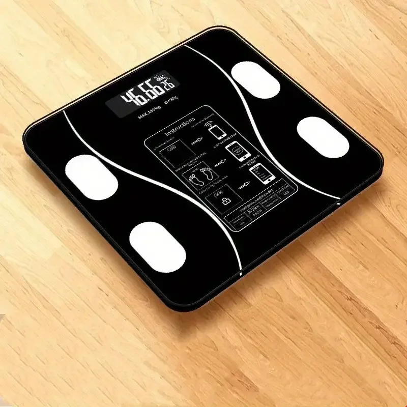 1pc bathroom scale intelligent body fat scale for weight loss precision professional weight scale female fat reduction scale home charging human body physical electronic weigh scale details 0