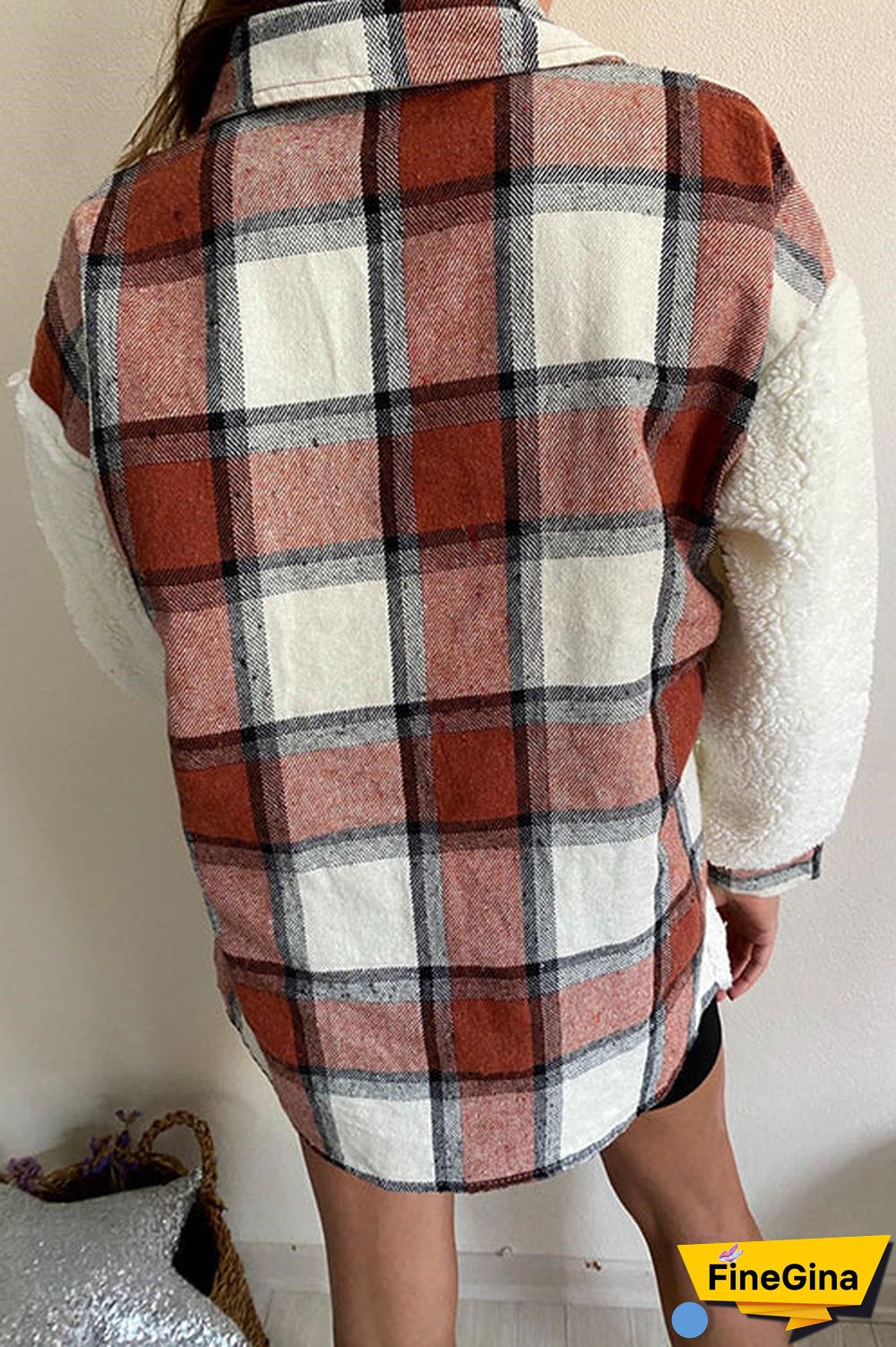 All Your Own Plaid Sherpa Jacket