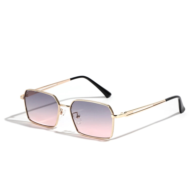Vacation Minimalist Color Block Ac Square Full Frame Women’s Sunglasses