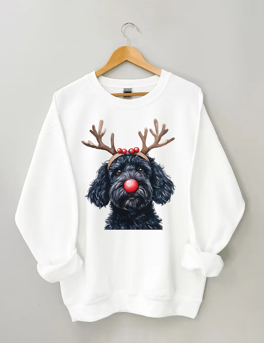 Christmas Black Goldendoodle Sweatshirt