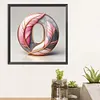 【Clearance Sale】Feather Letter O-Full Round Diamond Painting 30*30CM