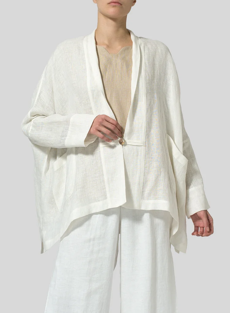 Cotton Linen Kimono Jacket