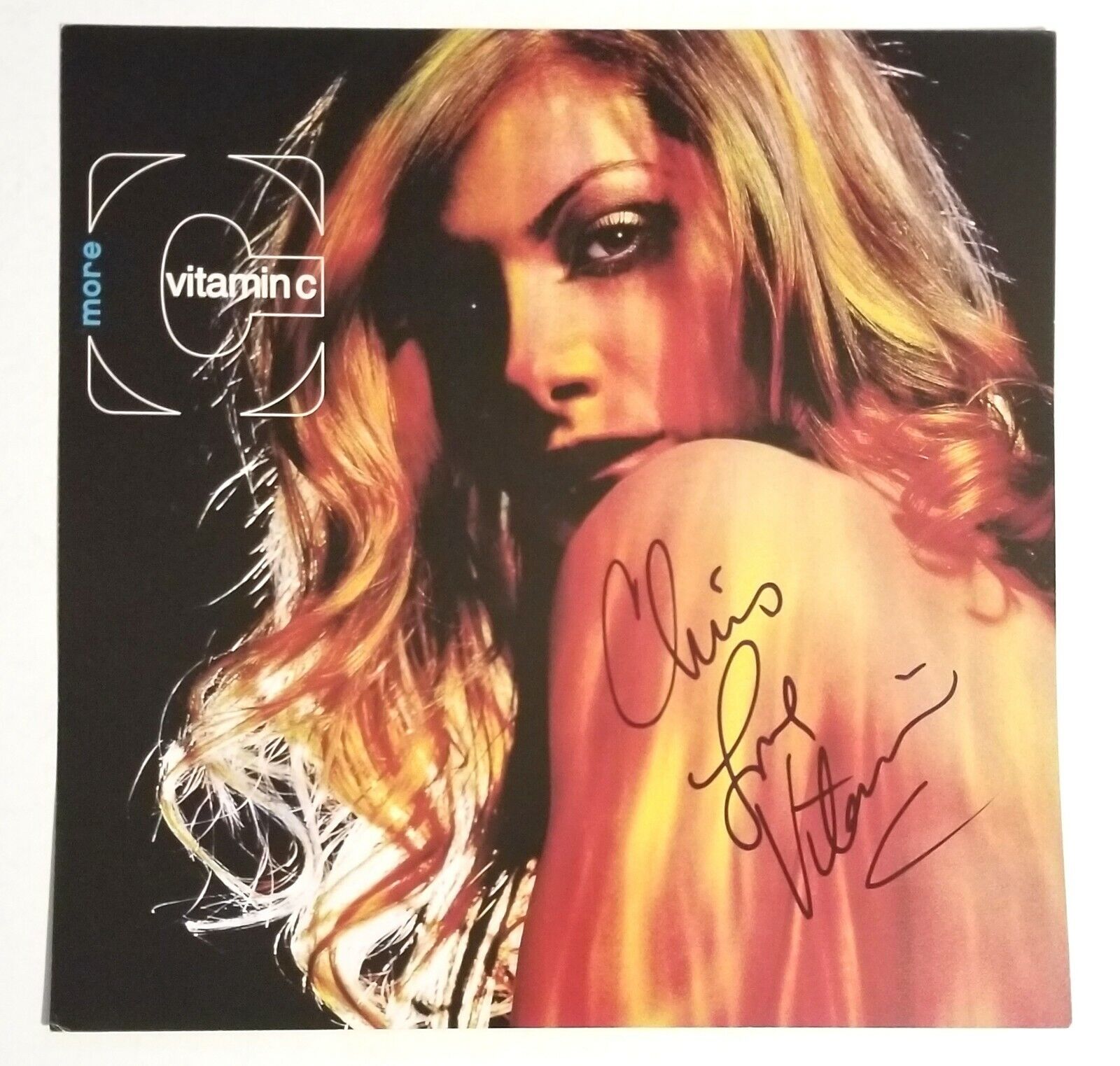 Vitamin C singer REAL hand SIGNED More Album Flat #2 COA Autographed Eve's Plumb