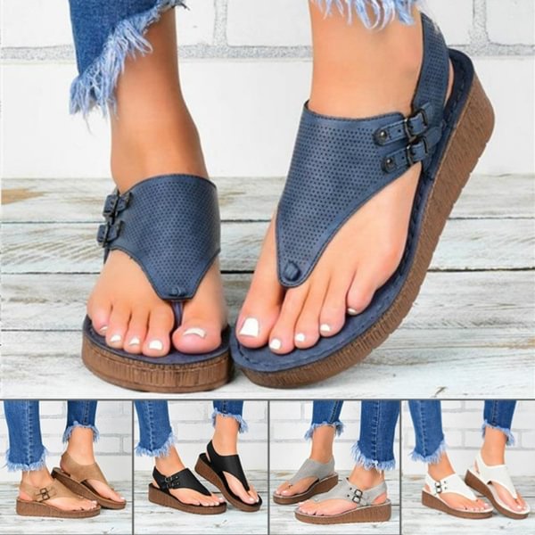 TeeYours Women's Casual Sandals Summer Platform Sandals Flip Flops Sandals Wedge Sandals Roman Shoes - Shop Trendy Women's Fashion | TeeYours