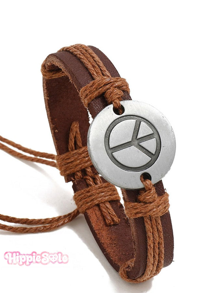 💥Clearance Sale💥 Vintage Peace Braid Bracelet Khaki / One-Size